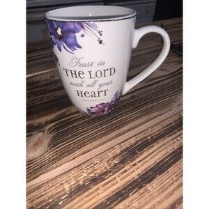 TRUST IN THE LORD Proverbs 3:5 bible verse 2022 Christian art gifts coffee mug